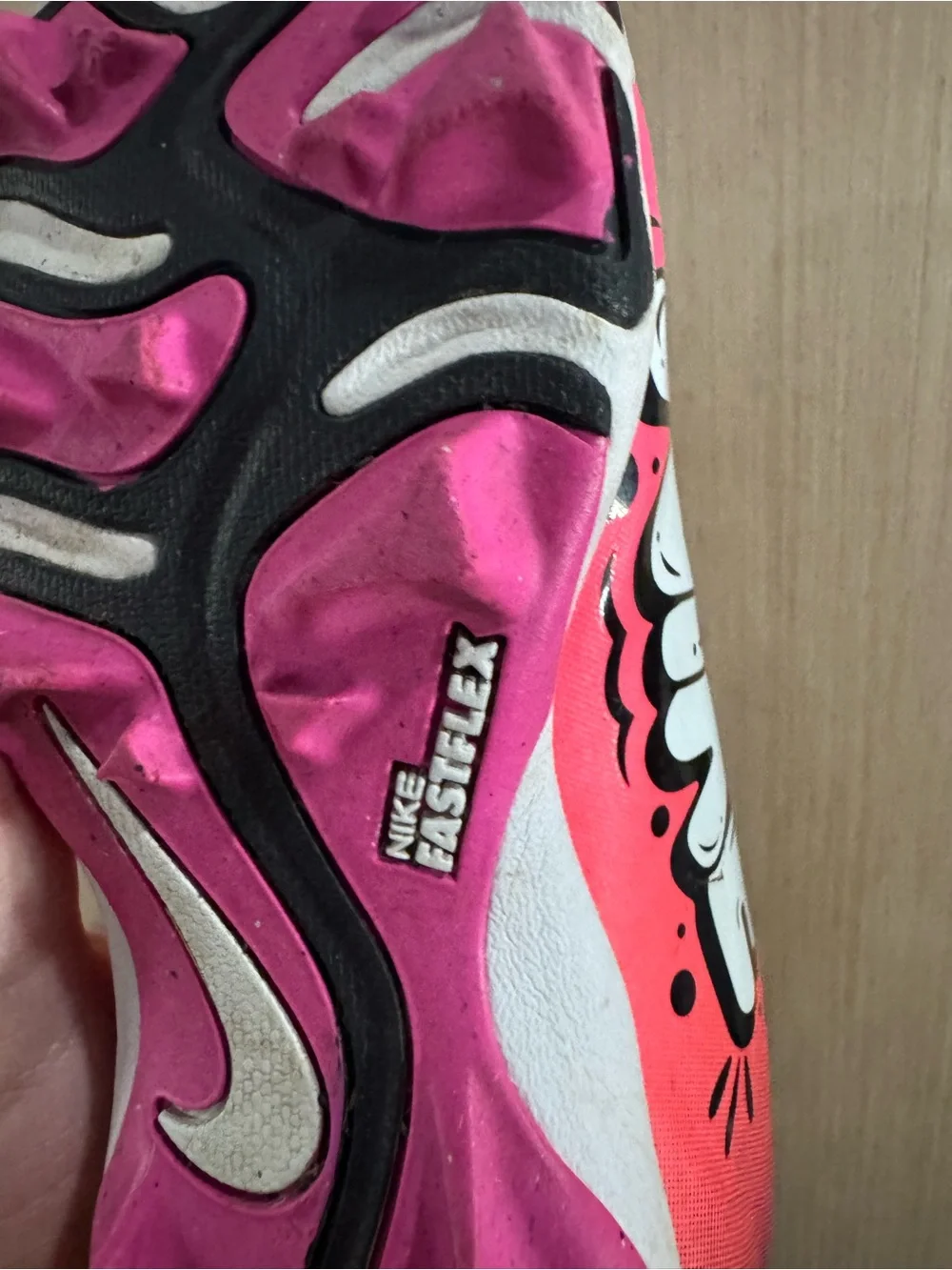 Nike Hot Pink Hyperdiamond 4 Keystone Softball Cleats Black Accents Size 3.5Y